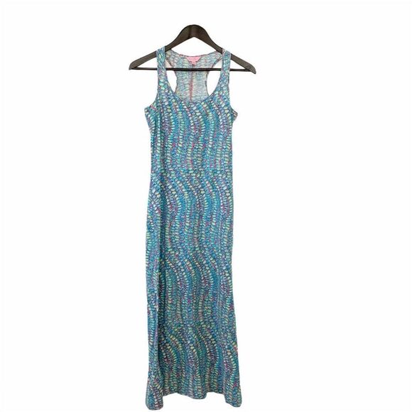 Lily Pulitzer Treena Clam Jam Racer Maxi Dress - Picture 2 of 9